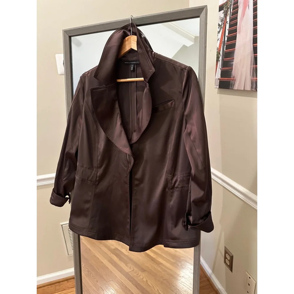 Women's White House Black Market Jacket Brown Size 6 - Picture 1 of 4